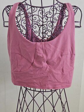 Lululemon Nulu Front Darting Yoga Bra size 8 PBOL Pink Blossom Lt Support sports